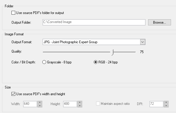 Image Settings