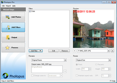 Photopus Pro Waterrmark Date and Time
