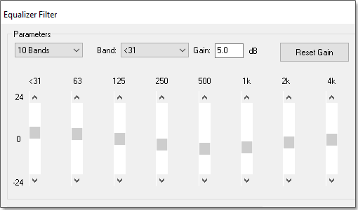 Apply Audio Filters
