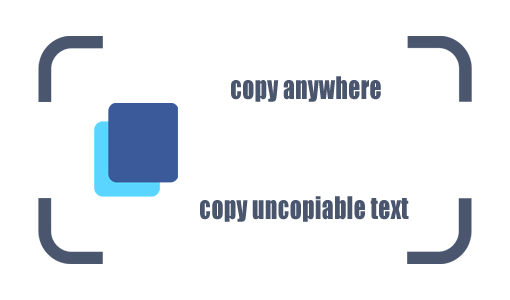 Copy Anywhere and Uncopiable Text