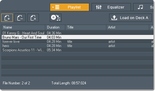 Manage Organize Tracks