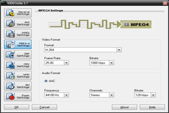 MP4 Video Settings