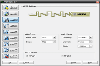 MPEG Video Settings