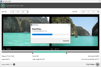 Video Cutting Progress