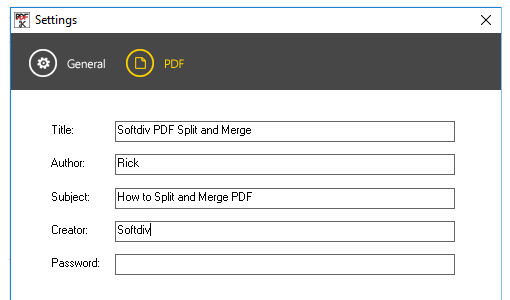 PDF Properties