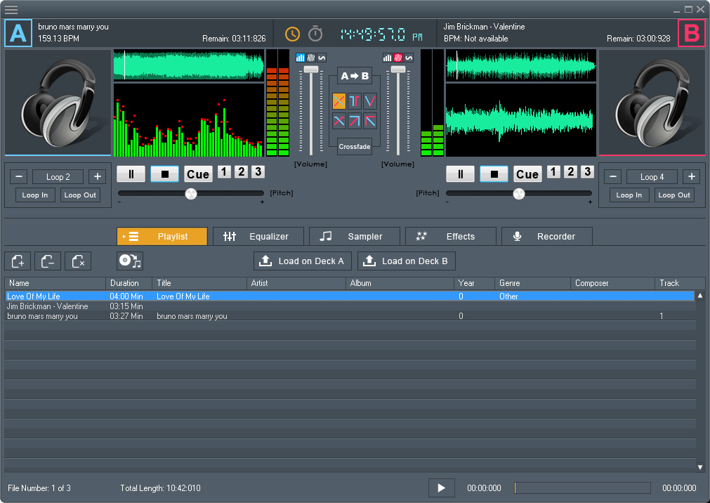 DJ Mix Studio Audio Mixing Software